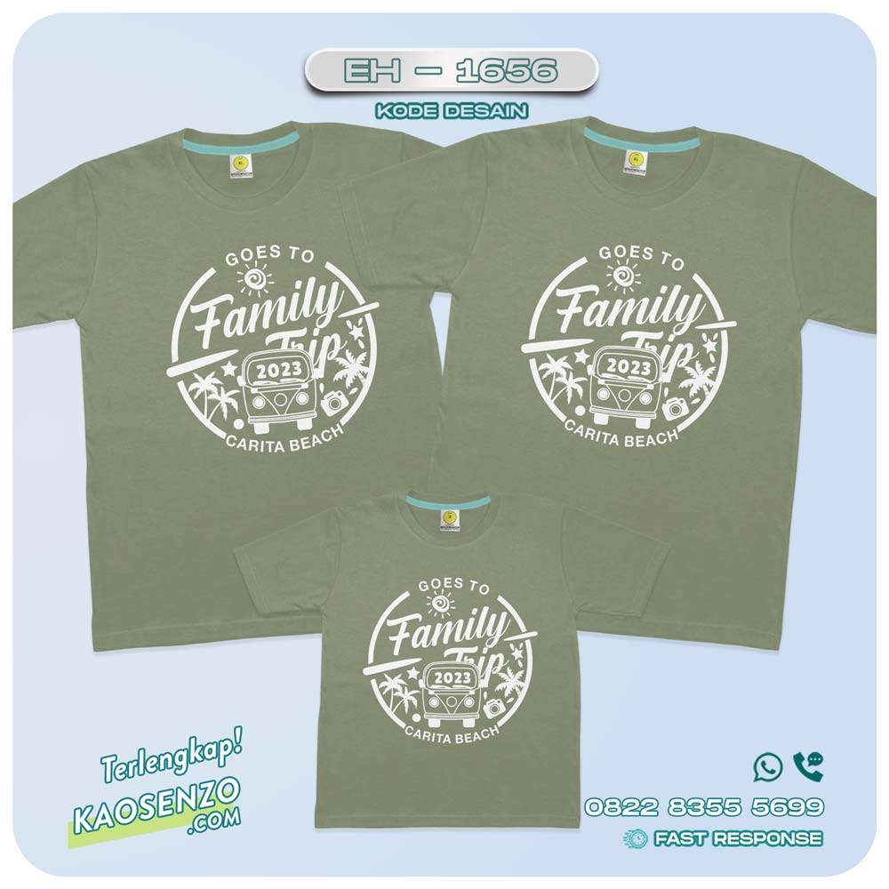 Baju Kaos Couple Keluarga Traveling | Kaos Couple Family Gathering | Kaos Liburan Keluarga | Kaos Traveling - EH 1656