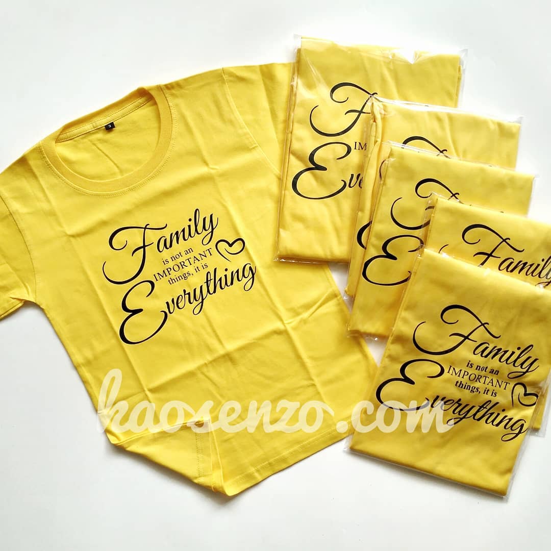 Kaos Couple Keluarga | Anak & Dewasa | Gratis Ganti Nama/Tulisan