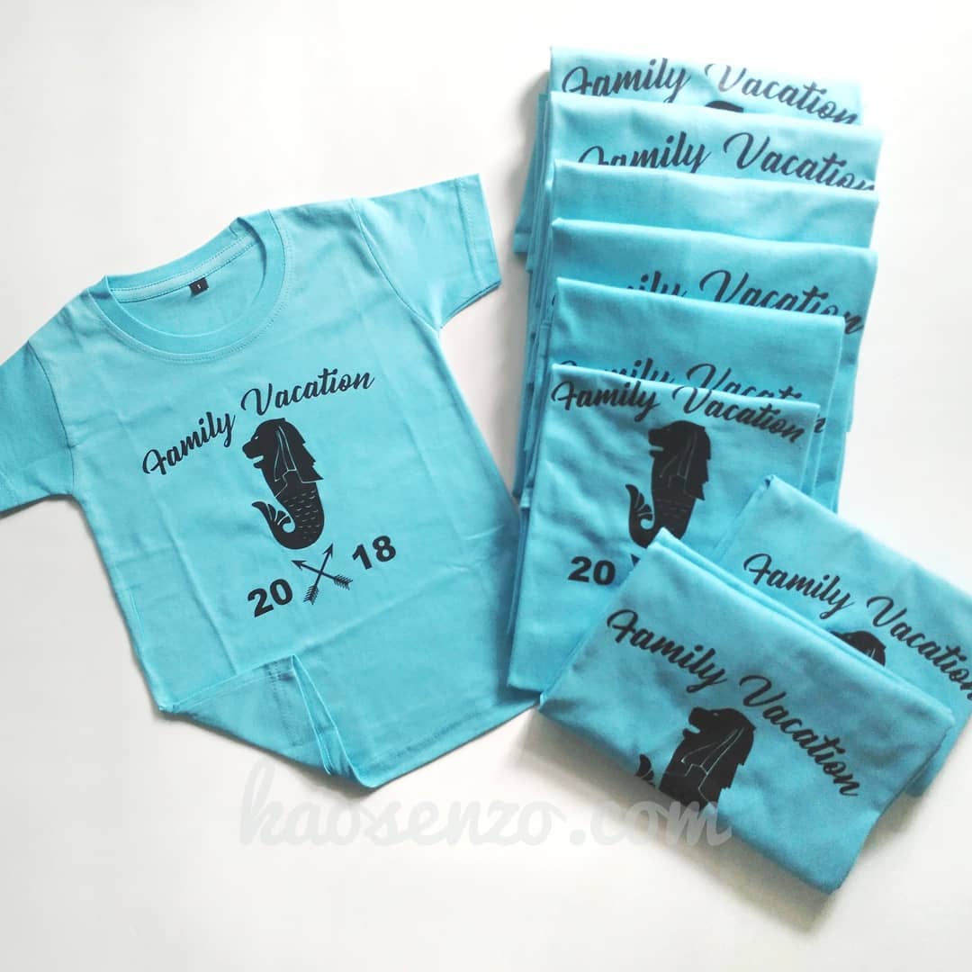 Baju Kaos Keluarga | Anak & Dewasa | Custom Nama | Gratis Ganti Nama/Tulisan