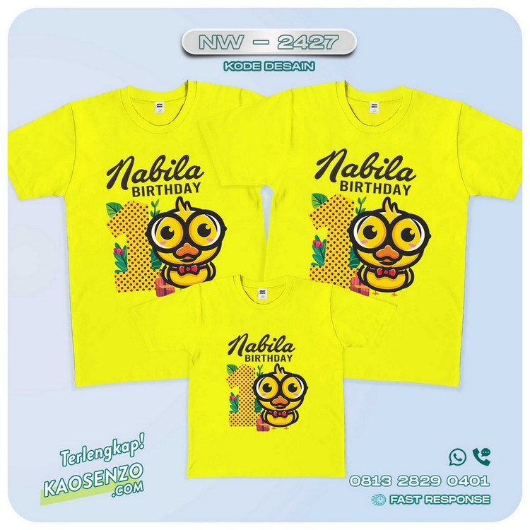 Baju Kaos Couple Keluarga Animal Zoo | Kaos Family Custom | Kaos Animal Zoo| Bebek - NW 2427