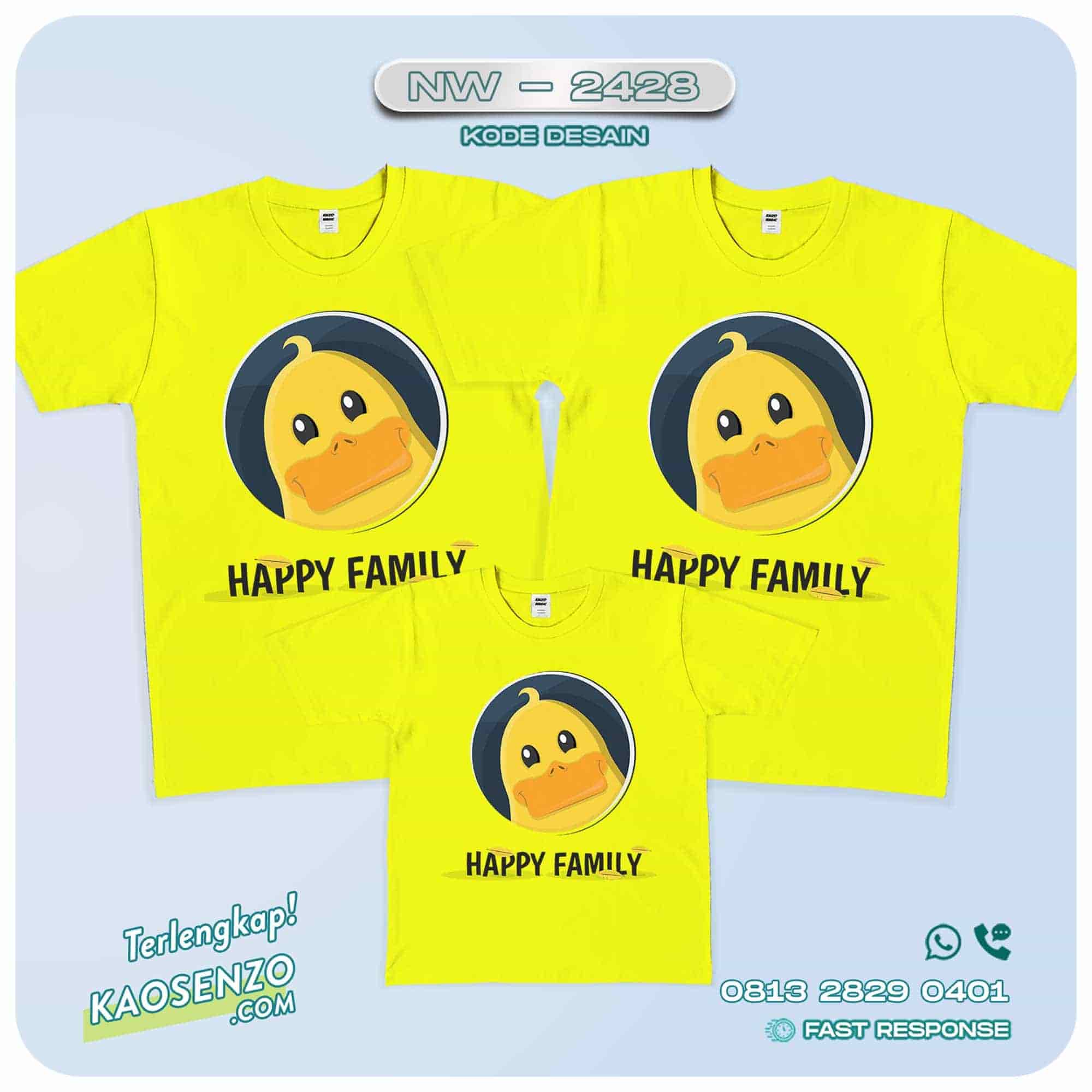 Baju Kaos Couple Keluarga Animal Zoo | Kaos Family Custom | Kaos Animal Zoo| Bebek - NW 2428