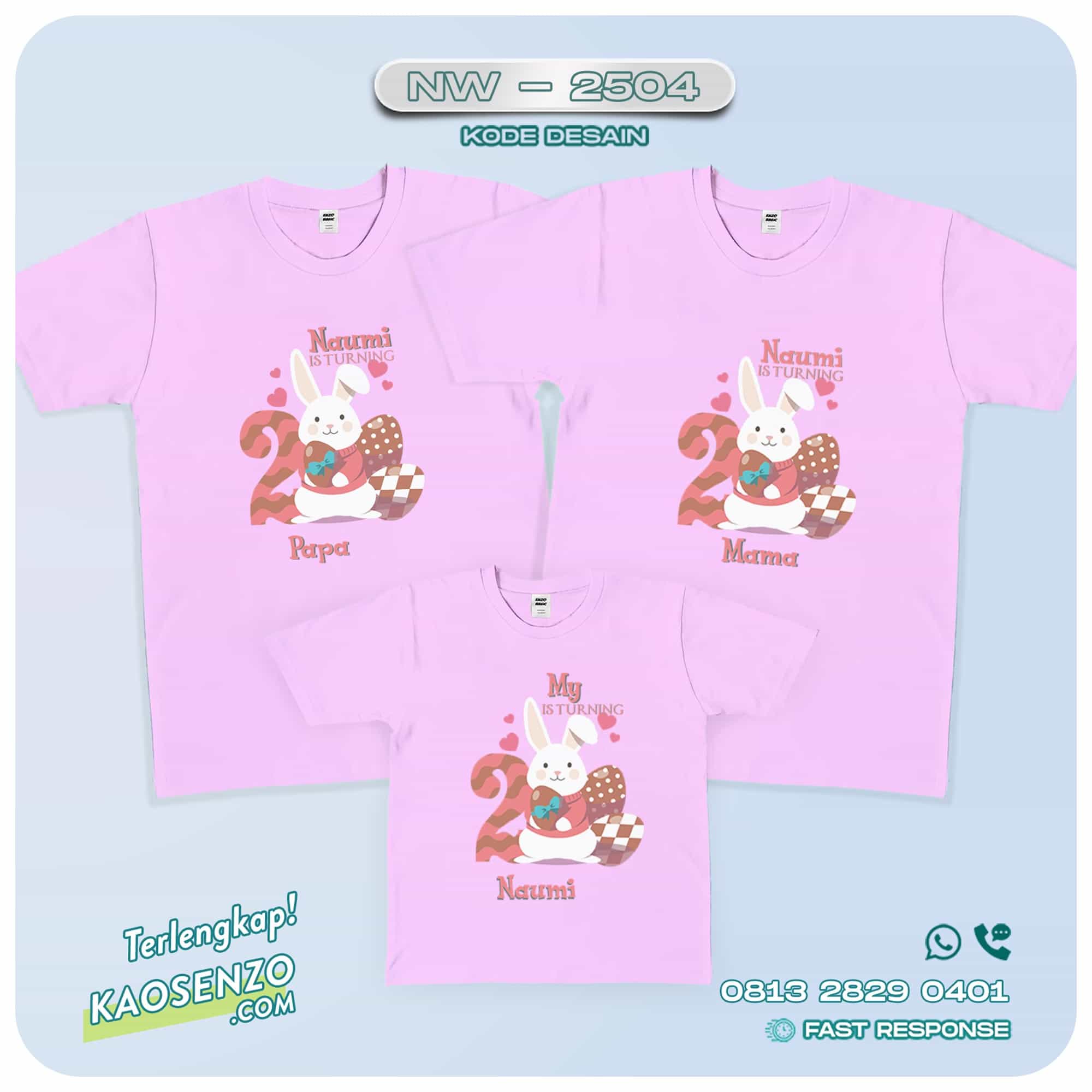 Baju Kaos Couple Keluarga Easter | Kaos Family Custom | Kaos Easter NW 2504