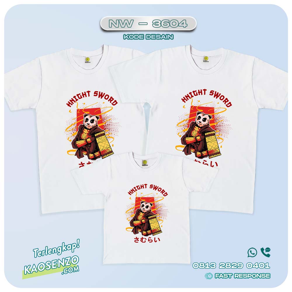 Kaos Couple Keluarga | Kaos custom Family Japanese- NW 3604