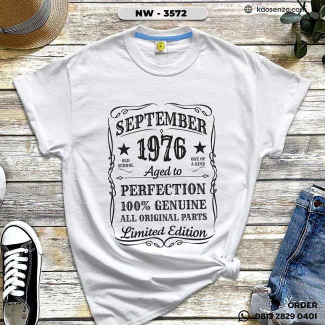 Baju Kaos Distro Keren & Terbaru | Tema Anniversary Wedding - NW 3572