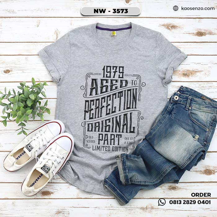 Baju Kaos Distro Keren & Terbaru | Tema Anniversary Wedding - NW 3573