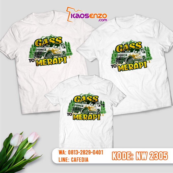 Baju Kaos Couple Keluarga 4x4 Offroad Car | 4x4 Offroad Car- NW 2305