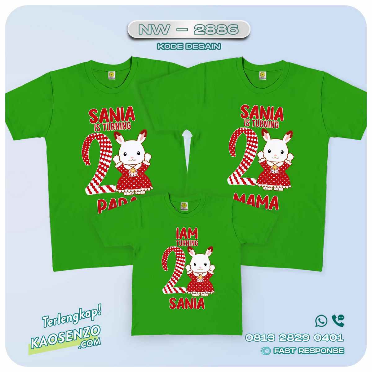 Baju Kaos Couple Keluarga Easter | Kaos Family Custom | Kaos Easter NW 2886