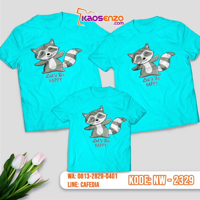 Baju Kaos Couple Keluarga Animal Zoo | Kaos Family Custom | Kaos Animal Zoo - NW 2329