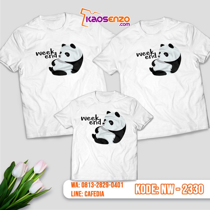 Baju Kaos Couple Keluarga Animal Zoo | Kaos Family Custom | Kaos Animal Zoo - NW 2330