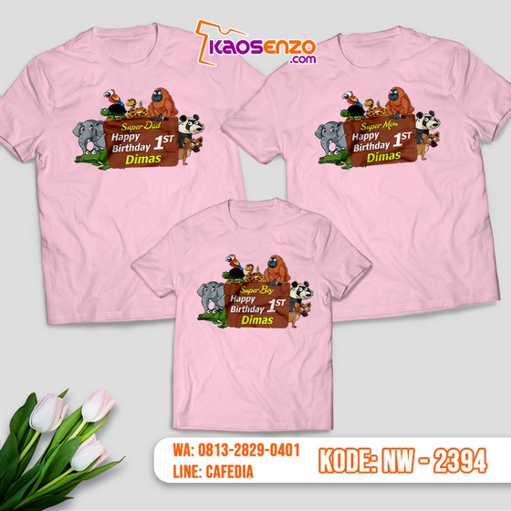 Baju Kaos Couple Keluarga Animal Zoo | Kaos Family Custom | Kaos Animal Zoo - NW 2394