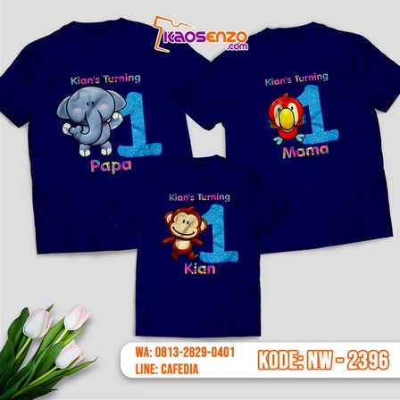 Baju Kaos Couple Keluarga Animal Zoo | Kaos Family Custom | Kaos Animal Zoo - NW 2396