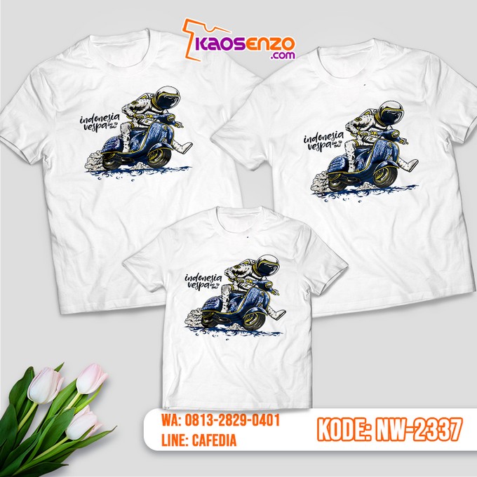 Baju Kaos Couple Keluarga Astronot | Kaos Family Custom | Kaos Astronot - NW 2337