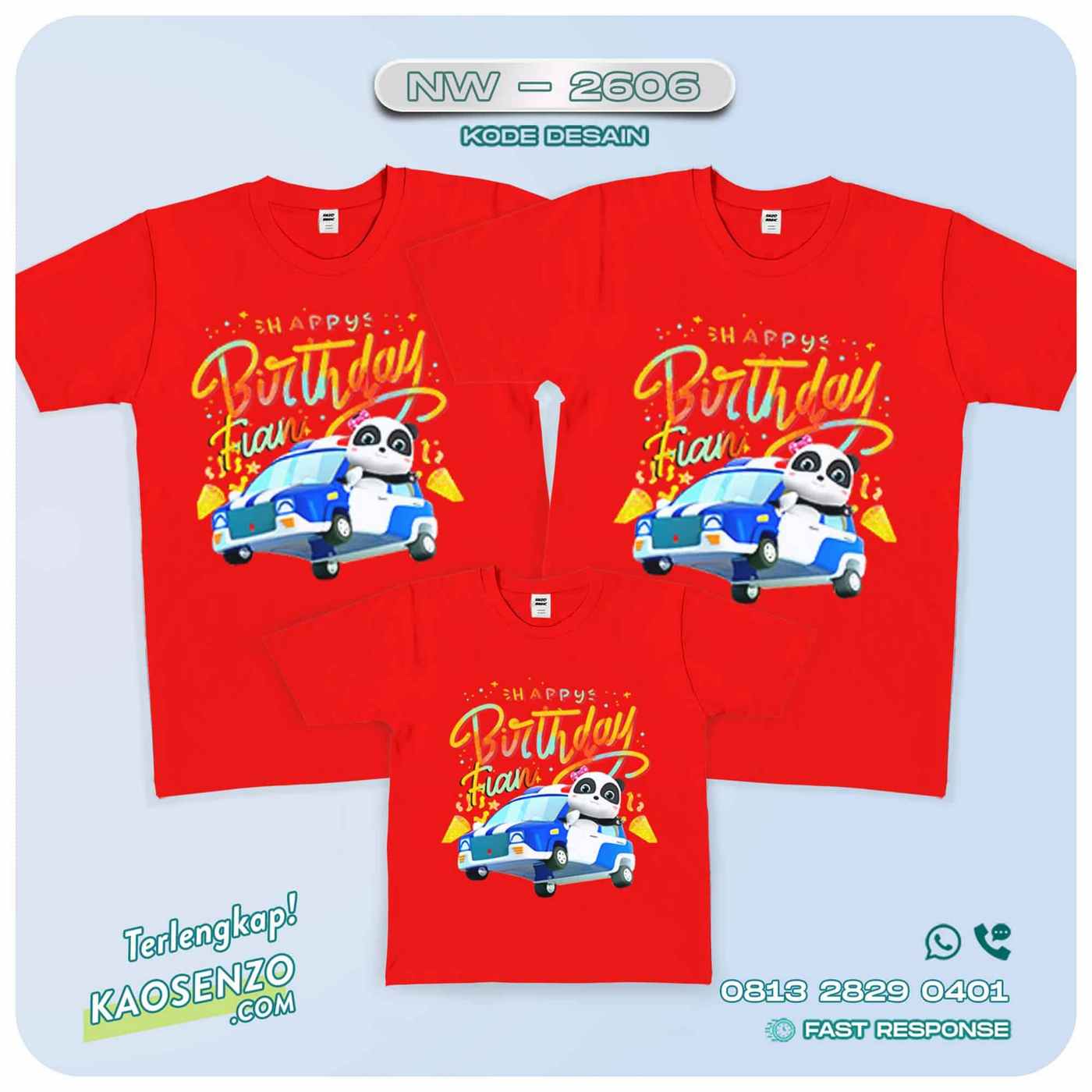 Baju Kaos Couple Keluarga Baby Bus | Kaos Family Custom | Kaos Baby Bus- NW -2606