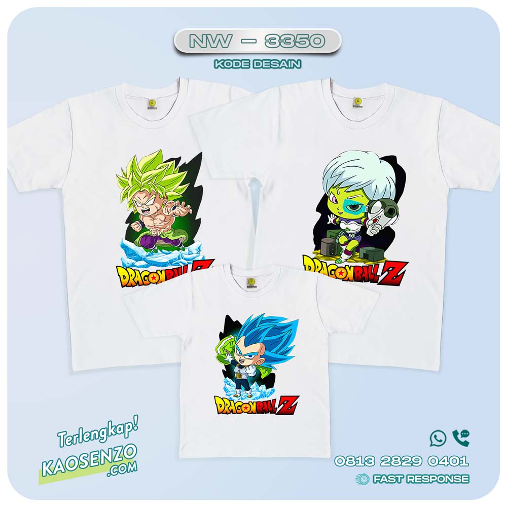 Kaos Couple Keluarga Dragon Balls | Kaos Ulang Tahun Anak | Kaos Dragon Ball - NW 3350