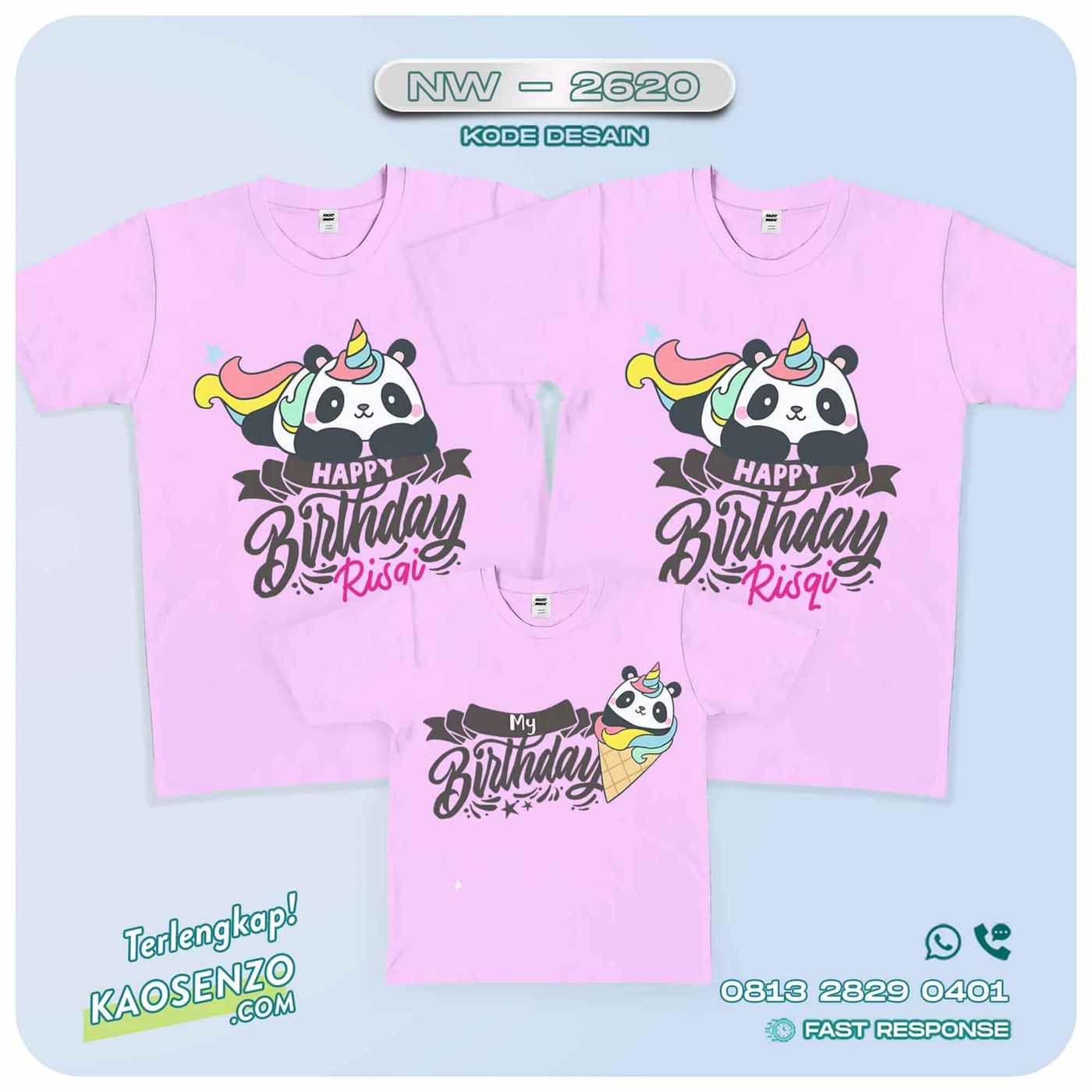 Baju Kaos Couple Keluarga Ice Cream | Kaos Family Custom Es Krim | Kaos Ice Cream - NW 2620