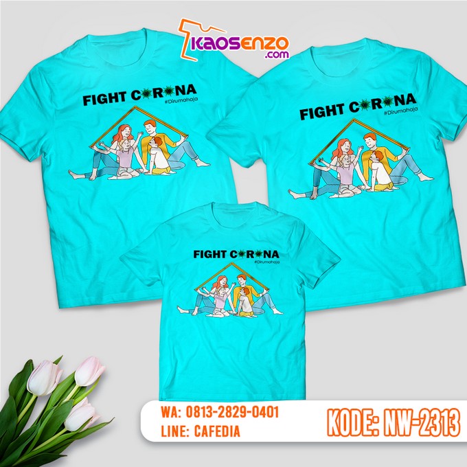 Baju Kaos Couple Keluarga Happy Family | Kaos Happy Family - NW 2313