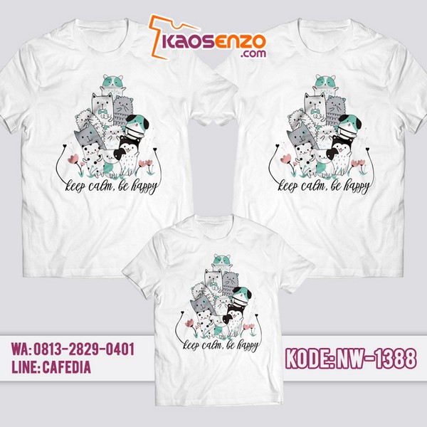 Baju Kaos Couple Keluarga Zoo & Animal | Kaos Family Custom | Kaos Zoo & Animal- NW 1388