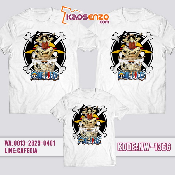 Baju Kaos Couple Keluarga One Piece | Kaos Family Custom | Kaos One Piece - NW 1366