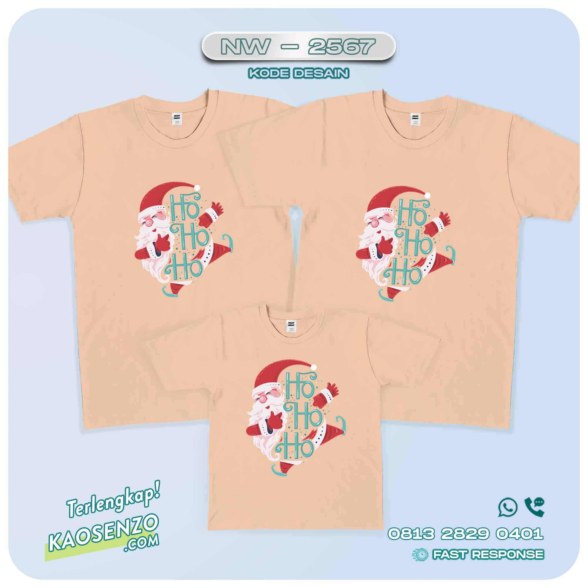 Baju Kaos Couple Keluarga Natal | Kaos Family Custom | Kaos Natal - NW -2567