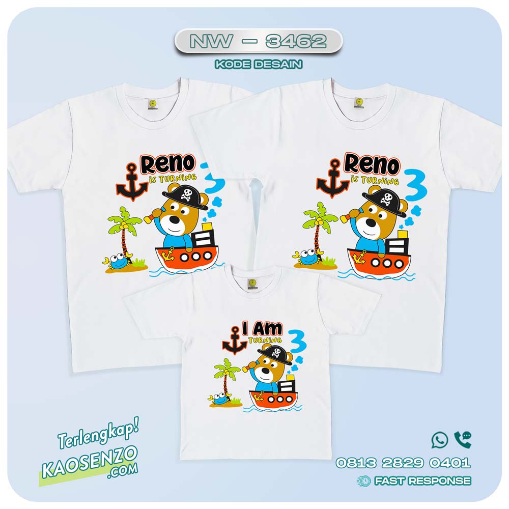 Baju Kaos Couple Keluarga Sailor | Kaos Family Custom | Kaos Sailor - NW 3462