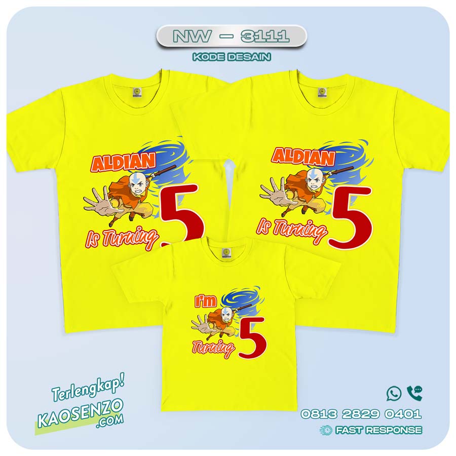 Baju Kaos Couple Keluarga Avatar | Kaos Family Custom | Kaos Avatar - NW 3111