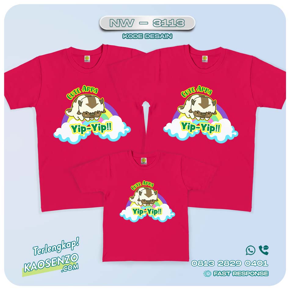 Baju Kaos Couple Keluarga Avatar | Kaos Family Custom | Kaos Avatar - NW 3113