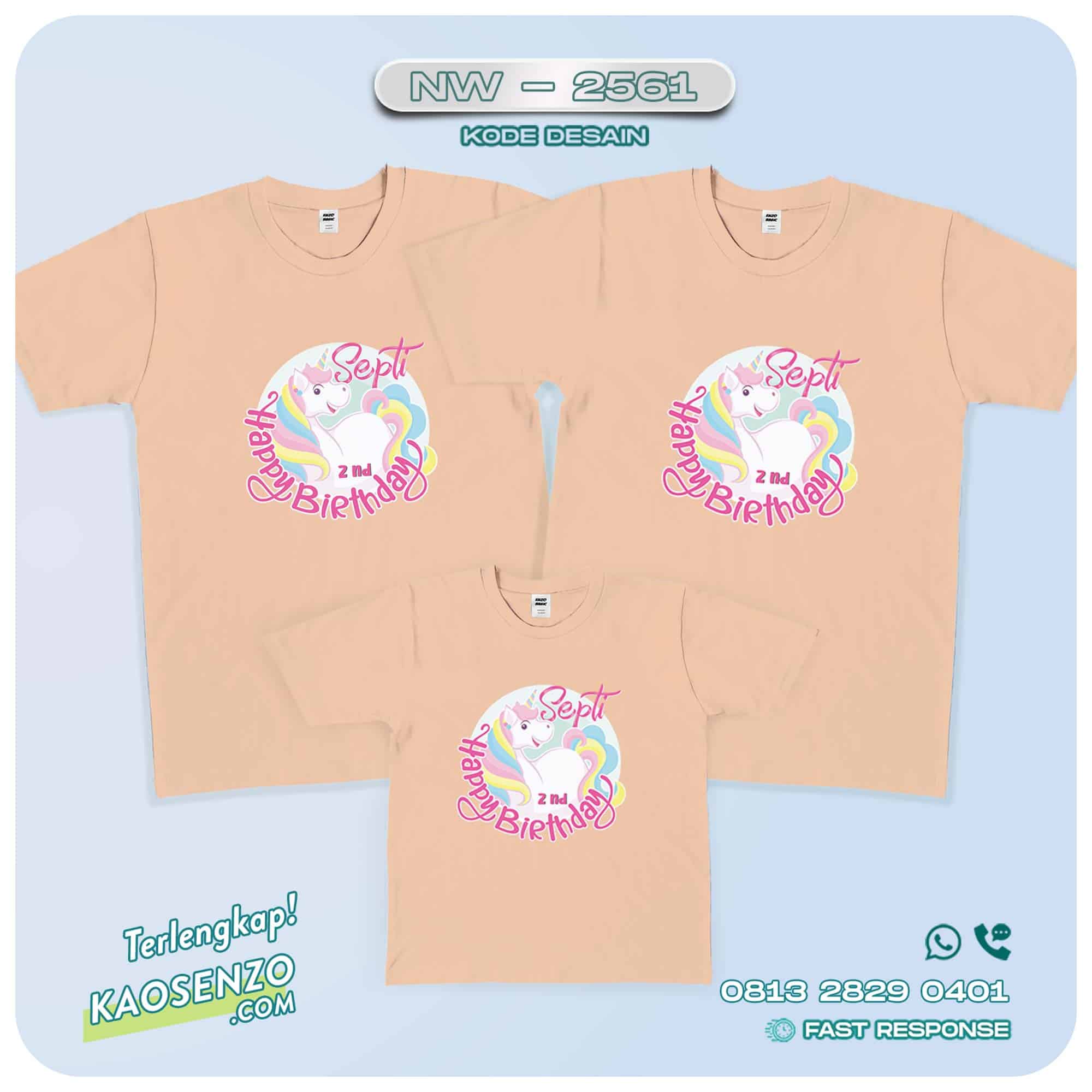 Baju Kaos Couple Keluarga Unicorn | Kaos Family Custom | Kaos Unicorn - NW 2561