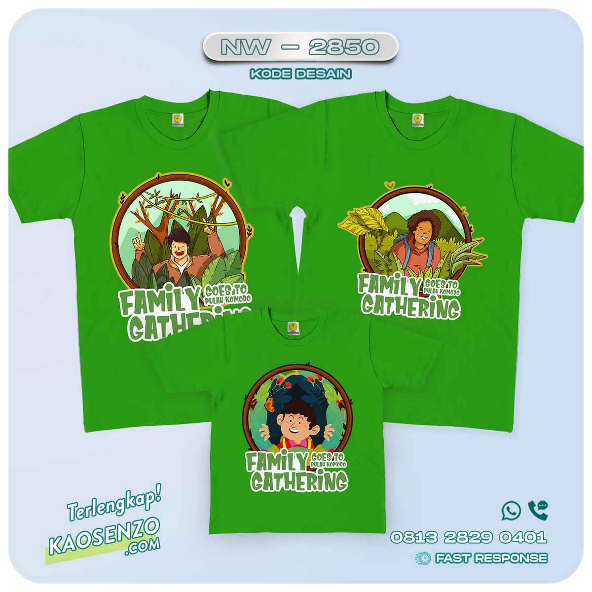 Baju Kaos Family Gathering | Kaos Couple Keluarga NW 2850