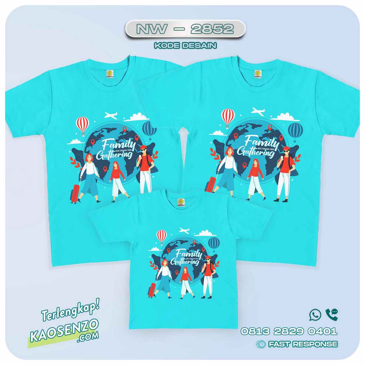 Baju Kaos Family Gathering | Kaos Couple Keluarga NW 2852