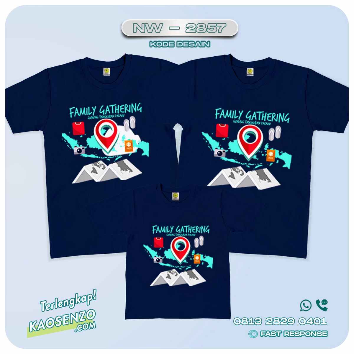 Baju Kaos Family Gathering | Kaos Couple Keluarga | Kaos Gathering - NW 2857