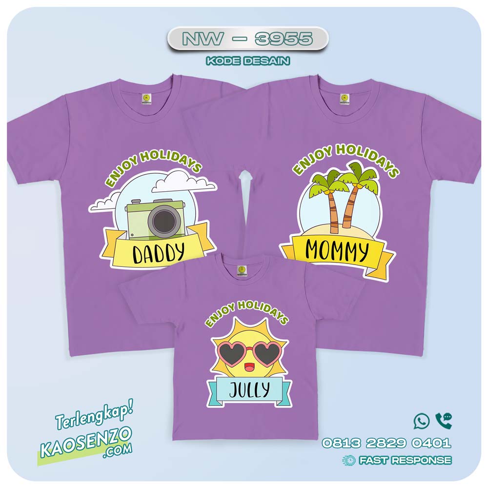 Baju Kaos Family Gathering | Kaos Couple Keluarga | Kaos Gathering - NW 3955