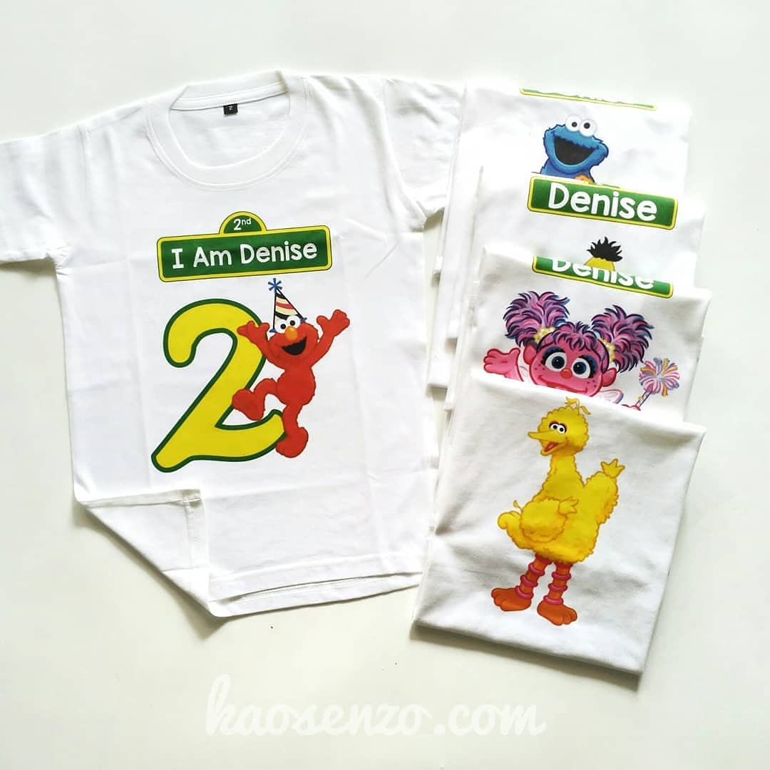 Kaos Keluarga | Kaos Ultah | Kaos Couple | Kaos Motif Elmo