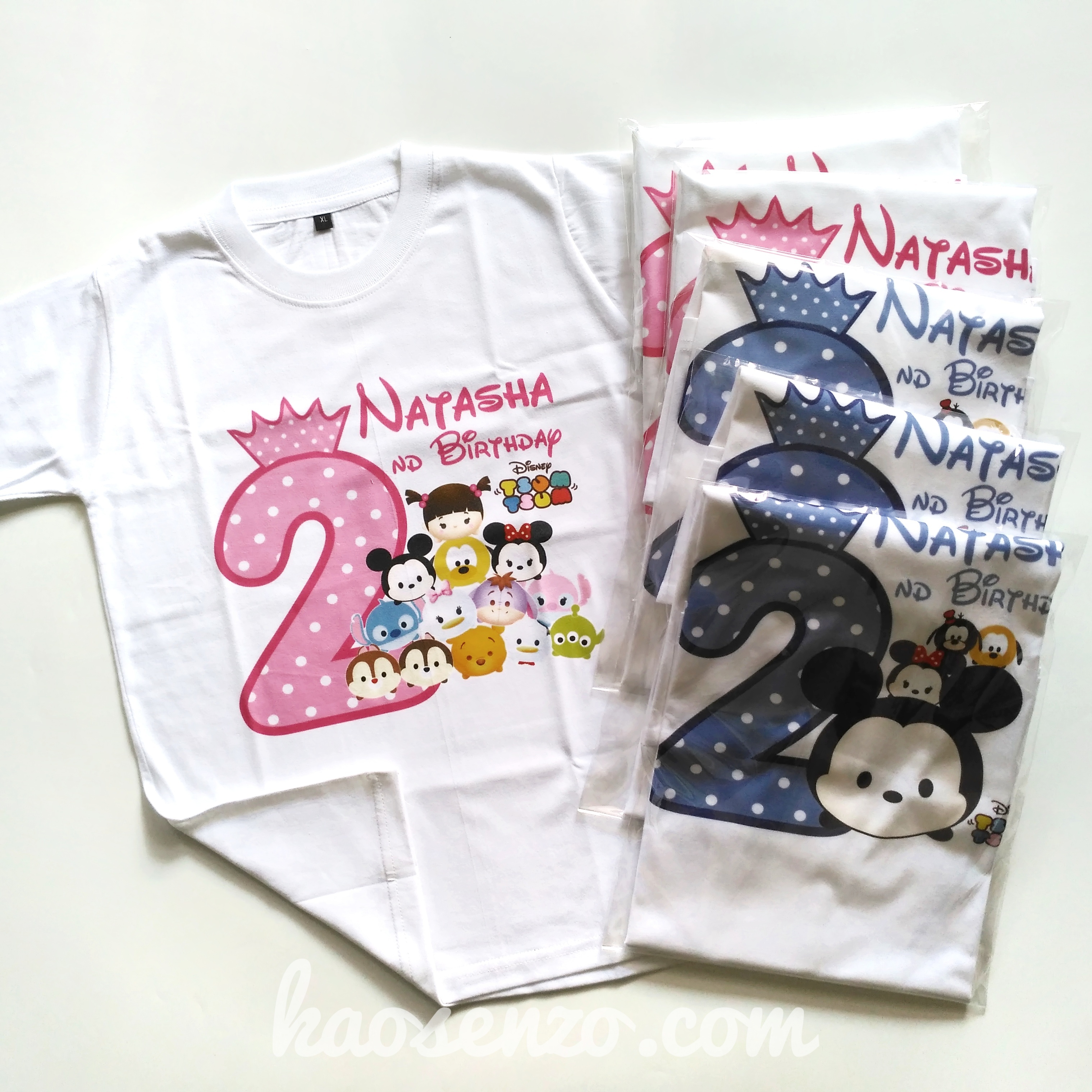 Kaos Keluarga | Kaos Ultah | Kaos Couple | Kaos Motif Tsum tsum