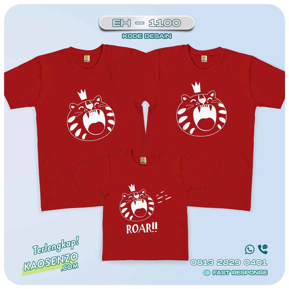 Baju Kaos Couple Keluarga | Kaos Family Custom Imlek - EH 1100