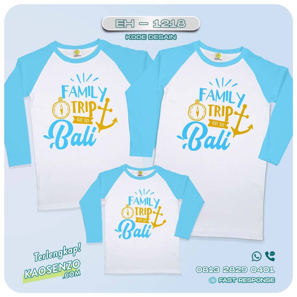 Baju Kaos Couple Keluarga Traveling | Kaos Couple Family Gathering | Kaos Liburan Keluarga | Kaos Traveling - EH-1218