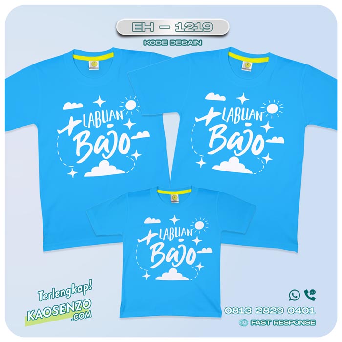 Baju Kaos Couple Keluarga Traveling | Kaos Couple Family Gathering | Kaos Liburan Keluarga | Kaos Traveling - EH-1319