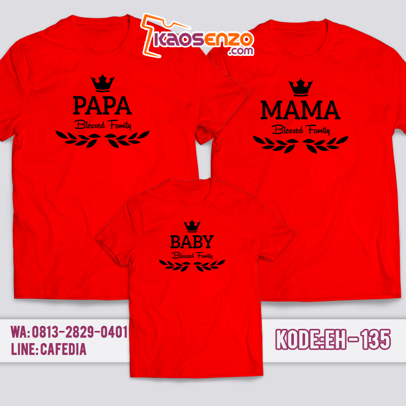 Baju Kaos Keluarga | Kaos Nama Anak & Dewasa | Custom Nama | Gratis Ganti Nama/Tulisan