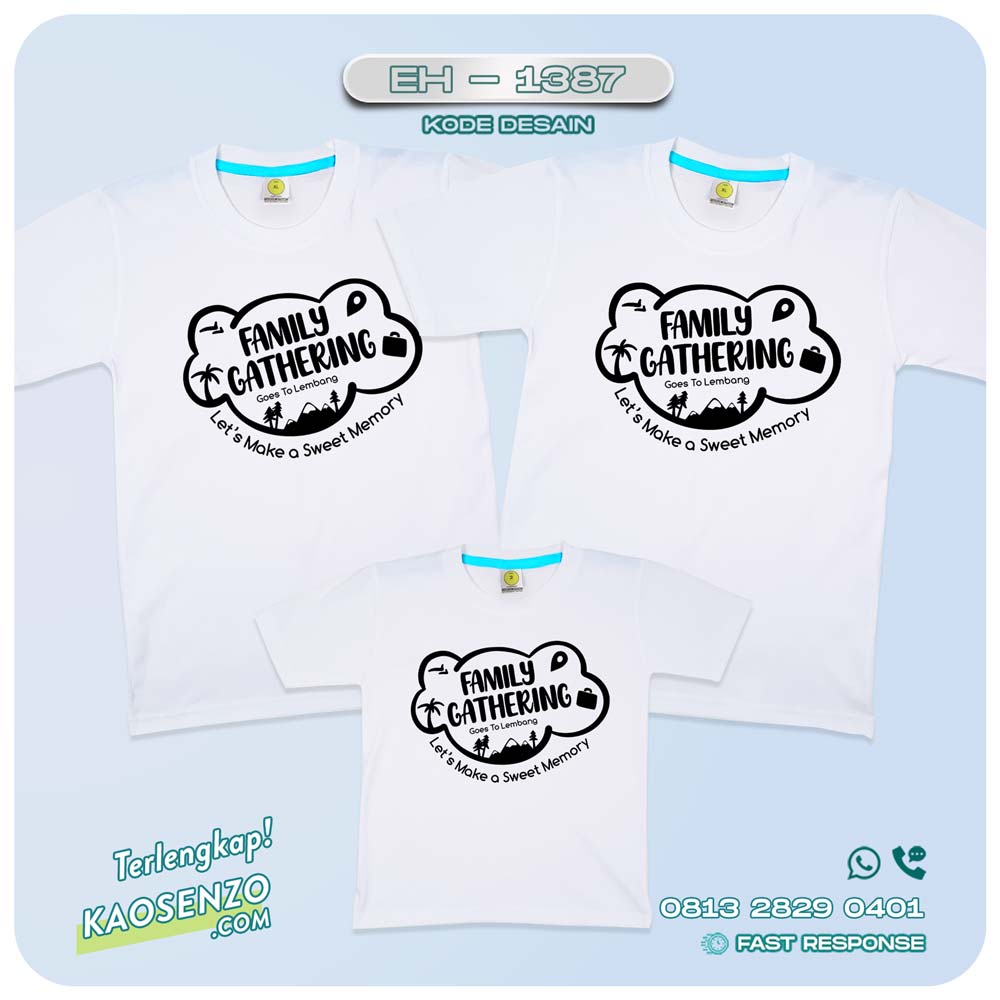 Baju Kaos Couple Keluarga Traveling | Kaos Couple Family Gathering | Kaos Liburan Keluarga | Kaos Traveling - EH 1387