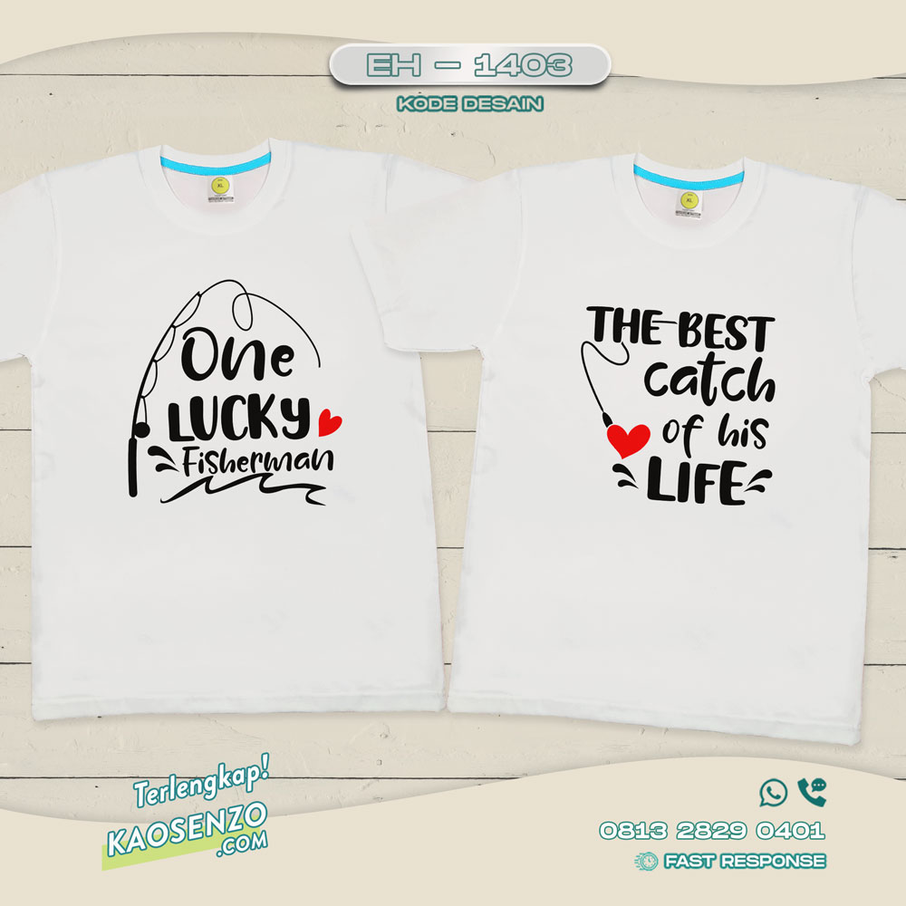 Baju Kaos Couple Pasangan | Kaos Family Custom Anniversary | Kaos Anniversary - EH 1403