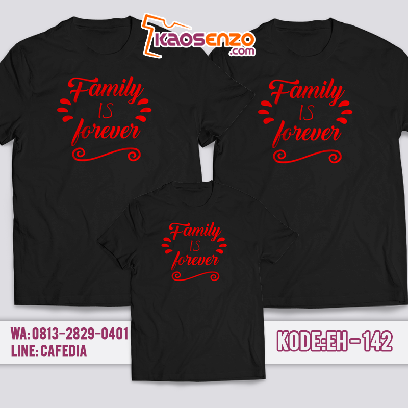 Baju Kaos Keluarga | Anak & Dewasa | Custom Nama | Gratis Ganti Nama/Tulisan