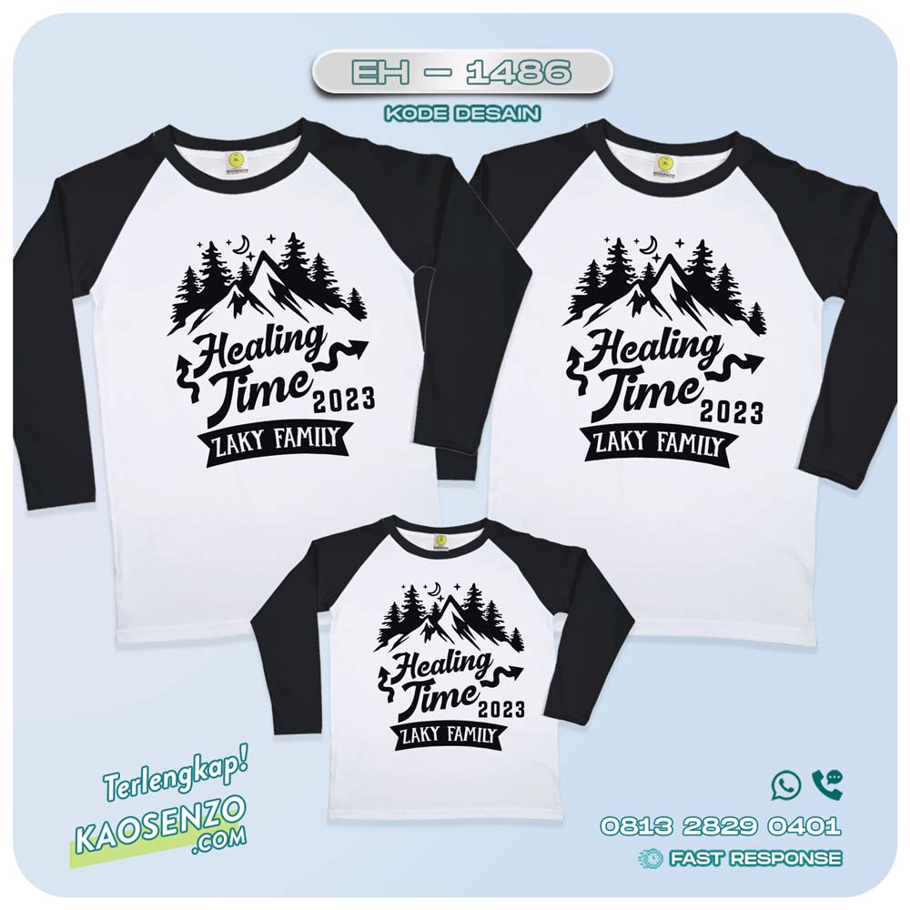 Baju Kaos Couple Keluarga Traveling | Kaos Couple Family Gathering | Kaos Liburan Keluarga | Kaos Traveling - EH-1486