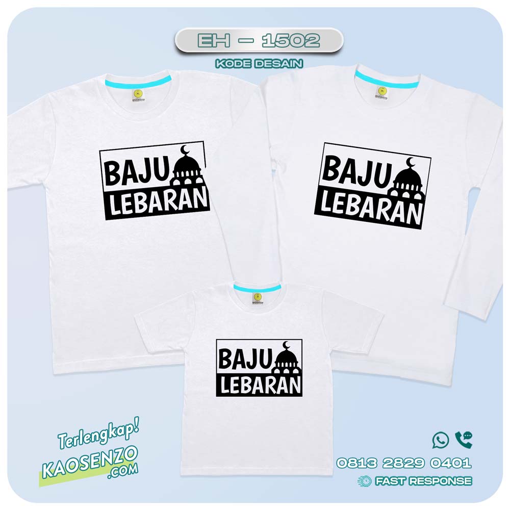 Kaos Couple Keluarga | Kaos Couple Lebaran | Kaos Keluarga Islami | Kaos Motif Islami EH 1502