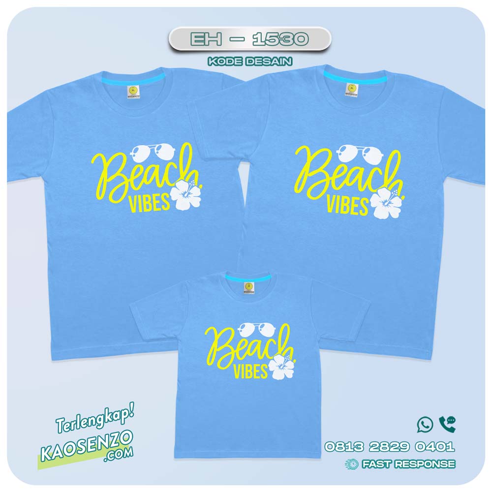 Baju Kaos Couple Keluarga Traveling | Kaos Couple Family Gathering | Kaos Liburan Keluarga | Kaos Traveling - EH 1530