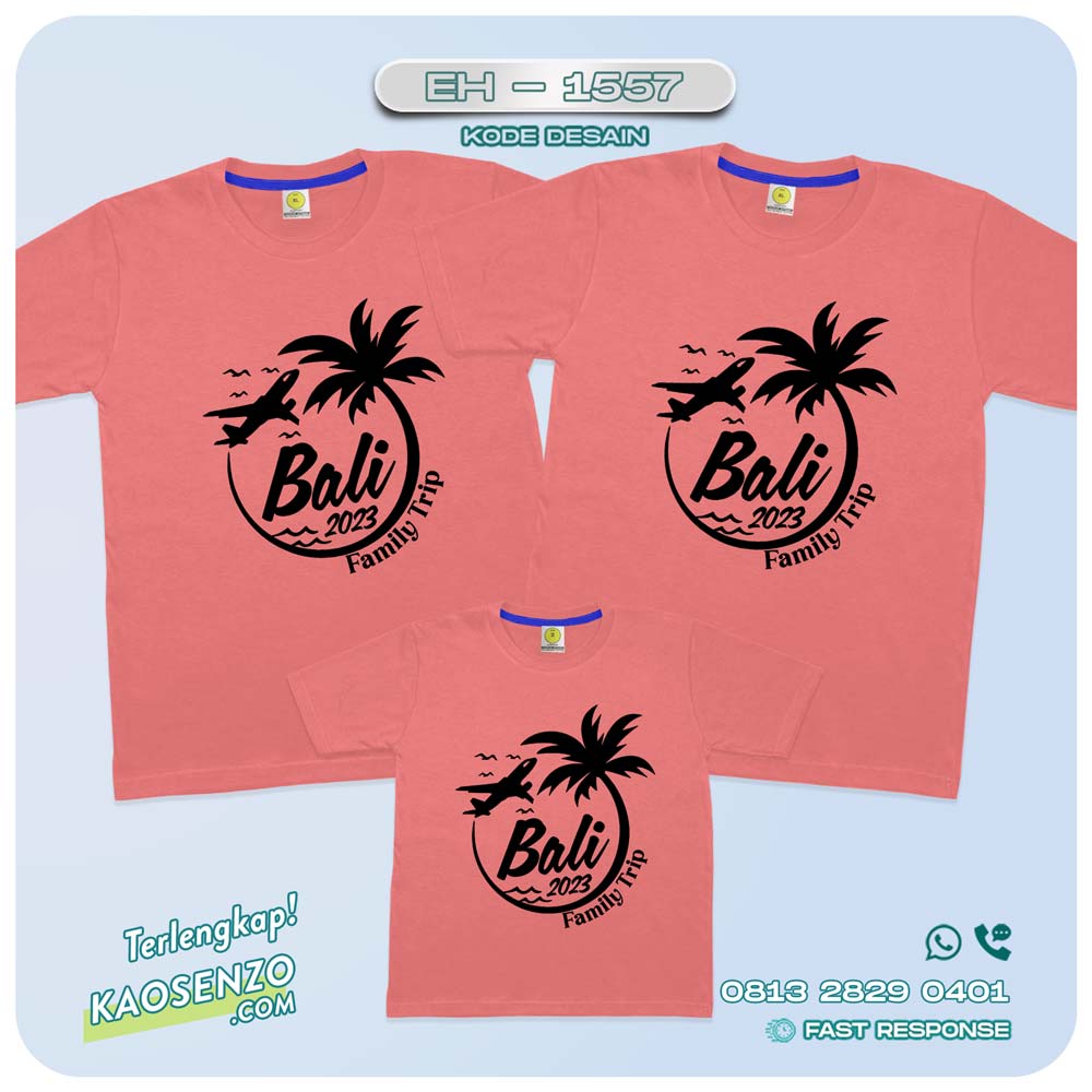 Baju Kaos Couple Keluarga Traveling | Kaos Couple Family Gathering | Kaos Liburan Keluarga | Kaos Traveling - EH 1557