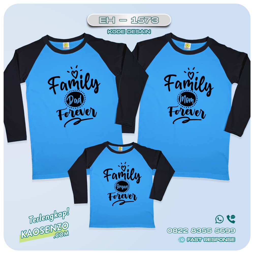 Kaos Couple Keluarga | Kaos Couple Family Love | Kaos Motif Love - EH 1573