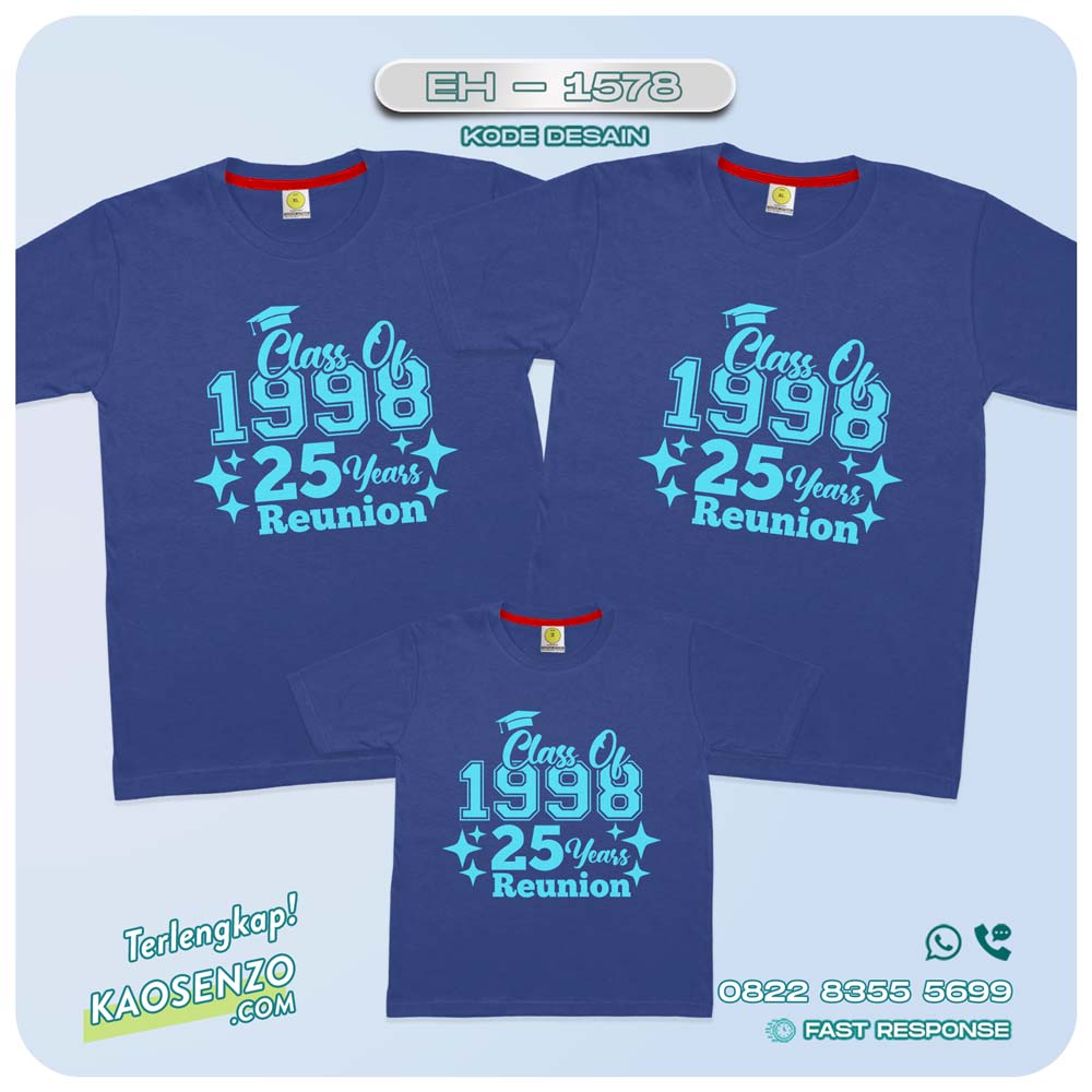 Kaos Couple Keluarga | Kaos Custom Reuni Sekolah | Kaos Reuni Kelas | Kaos Motif Reuni EH - 1578