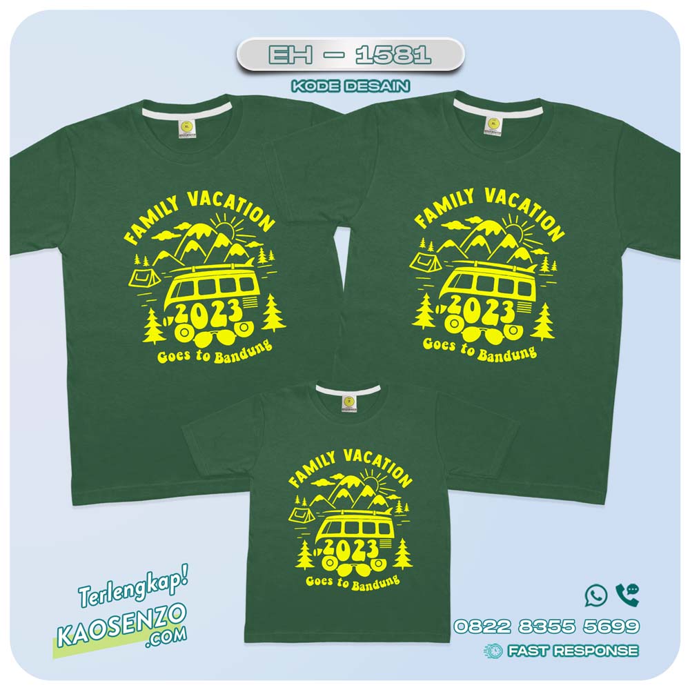 Baju Kaos Couple Keluarga Traveling | Kaos Couple Family Gathering | Kaos Liburan Keluarga | Kaos Traveling - EH 1581