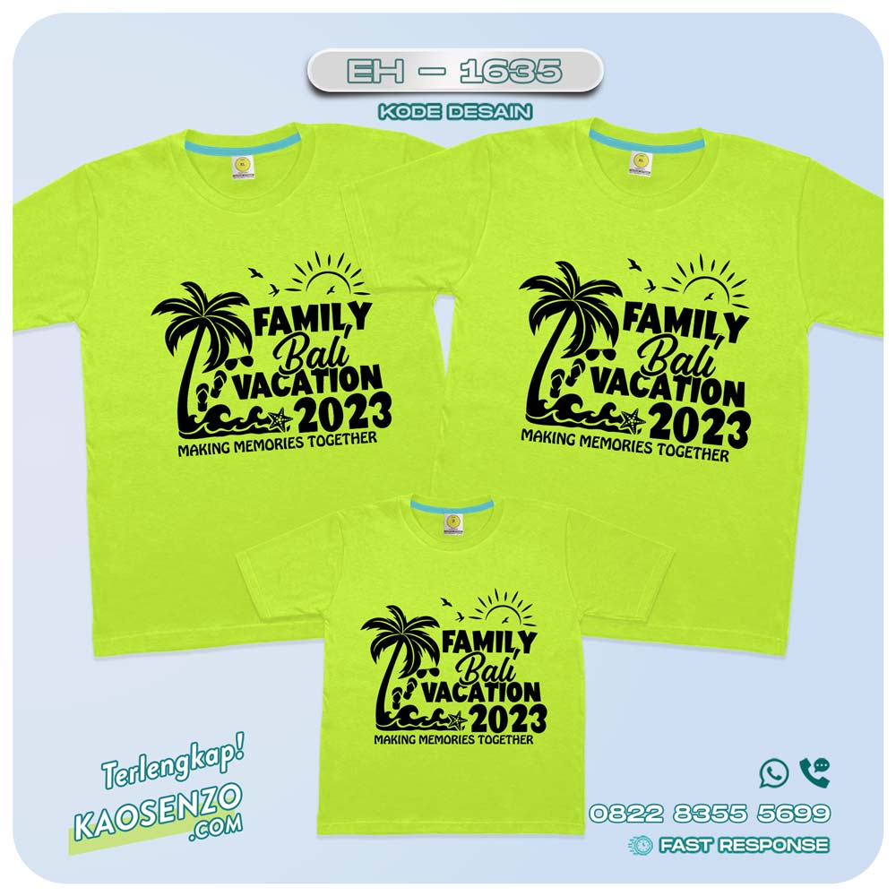 Baju Kaos Couple Keluarga Traveling | Kaos Couple Family Gathering | Kaos Liburan Keluarga | Kaos Traveling - EH 1535