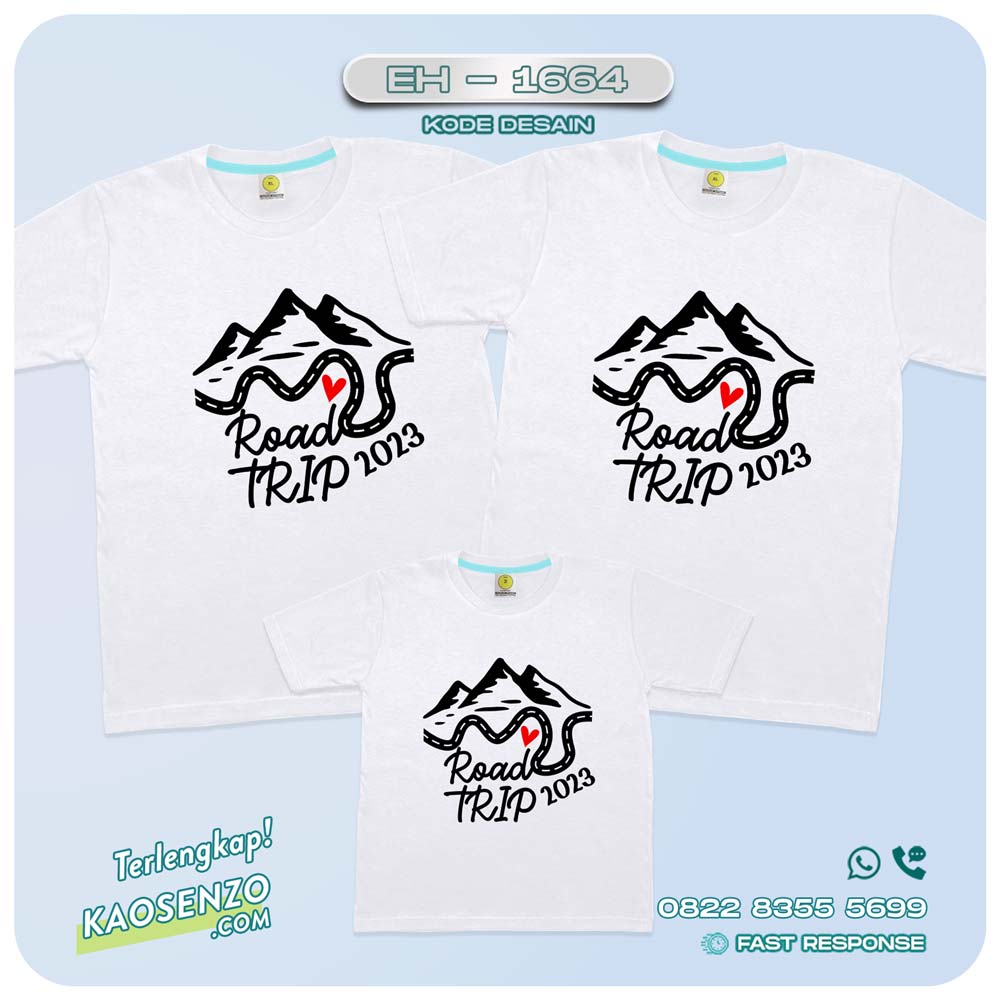 Baju Kaos Couple Keluarga Traveling | Kaos Couple Family Gathering | Kaos Liburan Keluarga | Kaos Traveling - EH 1664