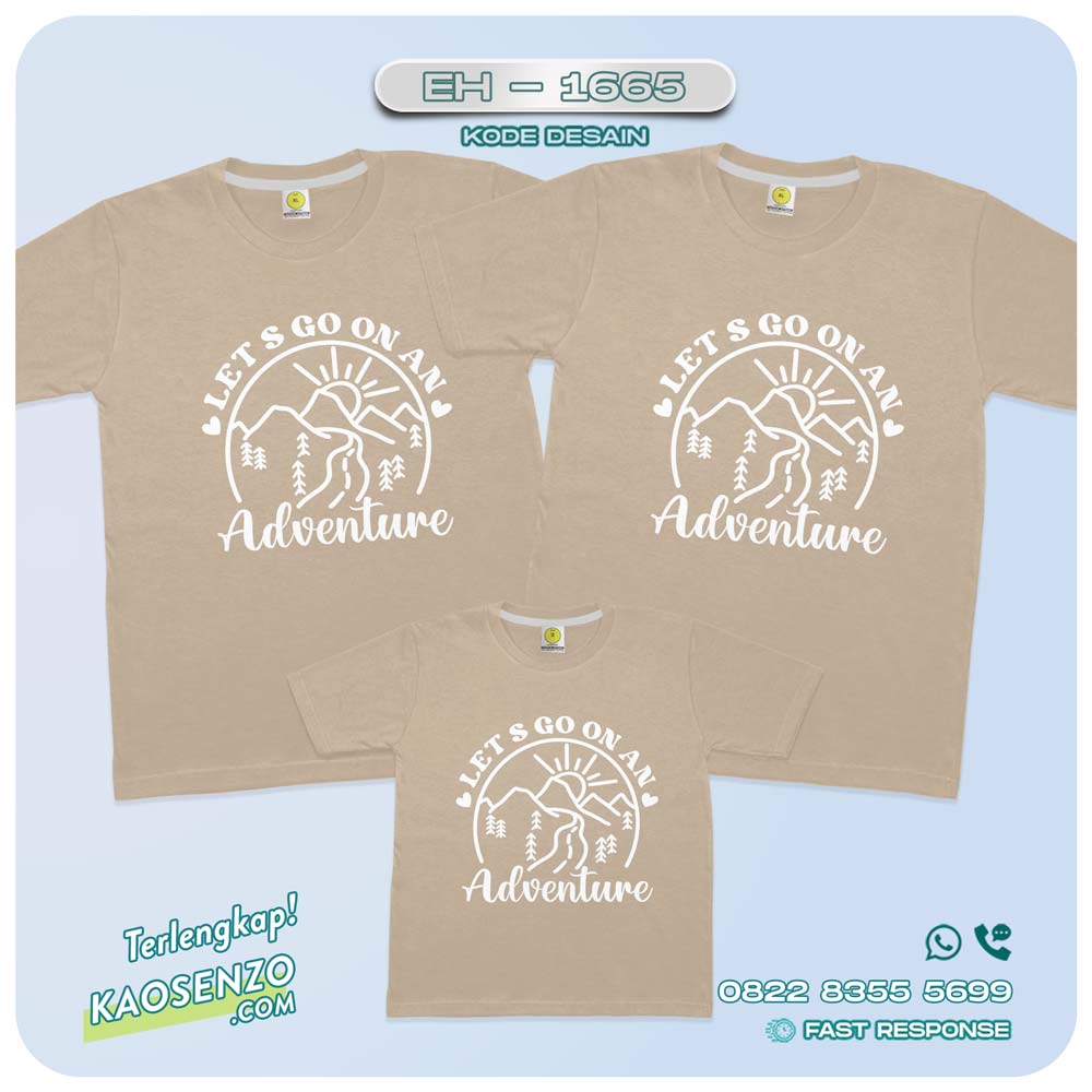 Baju Kaos Couple Keluarga Traveling | Kaos Couple Family Gathering | Kaos Liburan Keluarga | Kaos Traveling - EH 1665